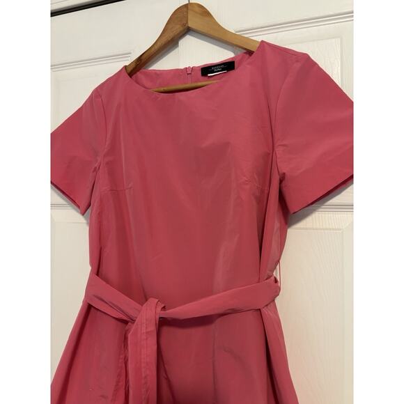 Women’s Max Mara Weekend Pink Shift Dress Pockets Size 6/8 - Picture 2 of 5